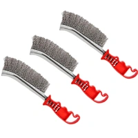 Wire Brush Heavy Duty Crimped Scratch Brush Brass Stainless Steel