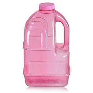 BPA FREE Reusable Gym Big Plastic Drinking Water Bottle, 1 Gallon Water Jug with Holder