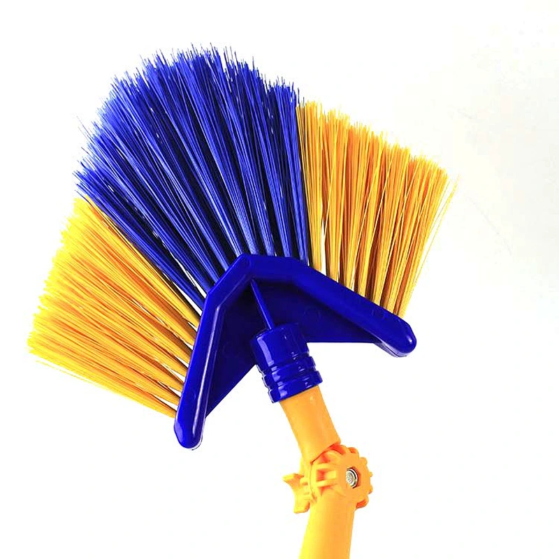 Hot sale long telescopic handle window ceiling fan cleaning plastic broom