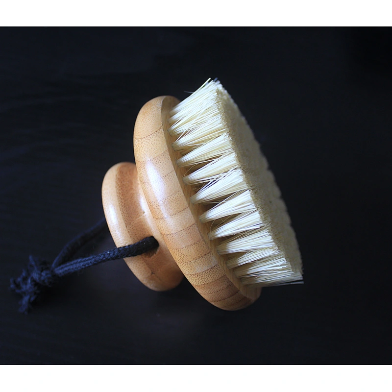 bamboo with sisal bristle nature bath brush