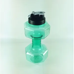 New Products Acceptable Outdoor 2.6l Dumbbell Shape Gym Fitness Plastic Sport Water Bottle