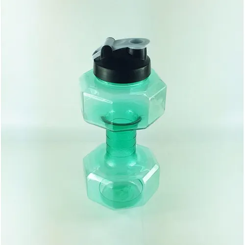 New Products Acceptable Outdoor 2.6l Dumbbell Shape Gym Fitness Plastic Sport Water Bottle