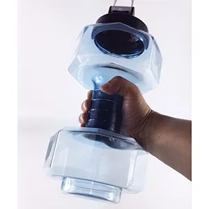 New Products Acceptable Outdoor 2.6l Dumbbell Shape Gym Fitness Plastic Sport Water Bottle