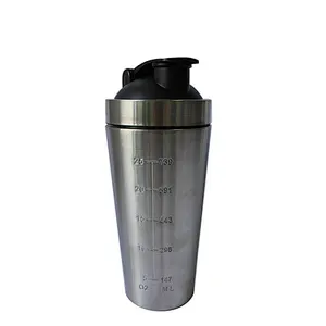 750ML Wholesale Custom Logo Protein BPA FREE Drinking Shaker Stainless Steel Water Bottle
