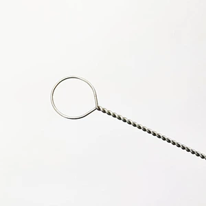 stainless steel straws with Nylon brush Mini Steel Handle Tube Cleaning Brushes