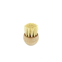 Vegetable and Mushroom Cleaning Brush with Beech Wood Handle Sisal Fiber soft brush bristle