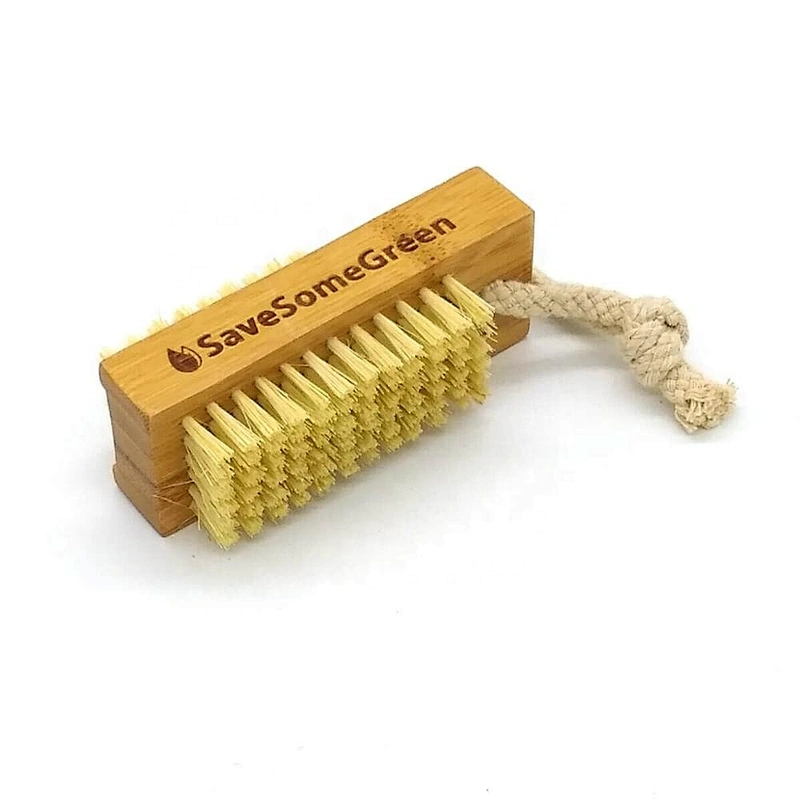 Non-Slip Wooden Beach Two-sided Hand and Nail Brush
