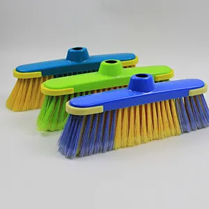 Hot Sale Low Price Good Bristle Iron Handle Soft Plastic Sweep Easy Broom