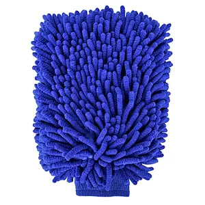 microfiber car wash  mitt ready color blue yellow orange pink