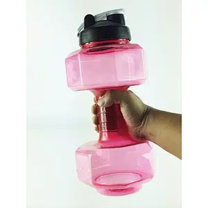 New Products Acceptable Outdoor 2.6l Dumbbell Shape Gym Fitness Plastic Sport Water Bottle