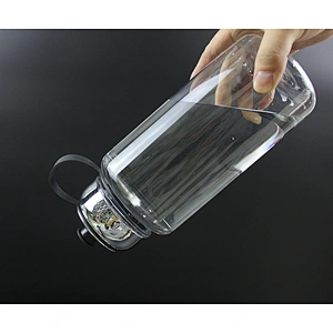 China Manufacturing 1000ml BPA Free Custom Logo Clear Drinking Mineral Sports Plastic Water Bottle