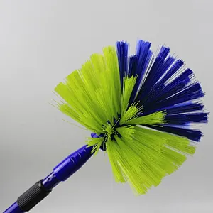 Hot sale long telescopic handle window ceiling fan cleaning plastic broom