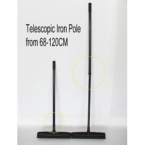 plastic magic sweeper long hand push handle rubber broom telescopic pole 68-120CM