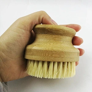 Wholesale wooden custom round boar bristle brush