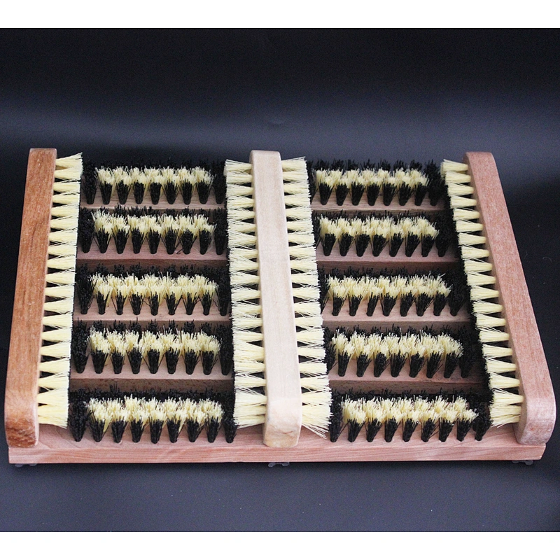 Wholesale Wooden Cleaning Foot Scrub Brush Shoe Polish Brush bamboo clean brush