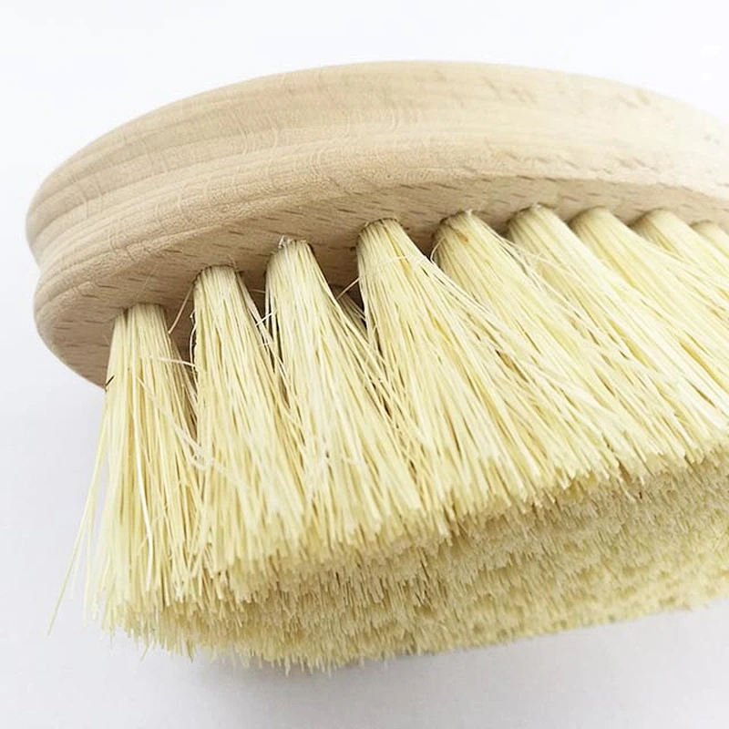 Wholesale wooden custom round boar bristle brush