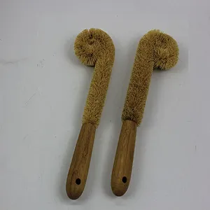 Hot Sale Customized Home Kitchen Wooden Long Handle Nature Coconut Fibre Cleaning Water Bottle Brush