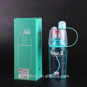 Hot Sale Custom Logo Bpa Free Drinking Plastic Water Sports Bottle With Spray