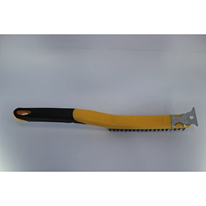 Wire Brush Heavy Duty Crimped Scratch Brush Brass Stainless Steel TPR handle