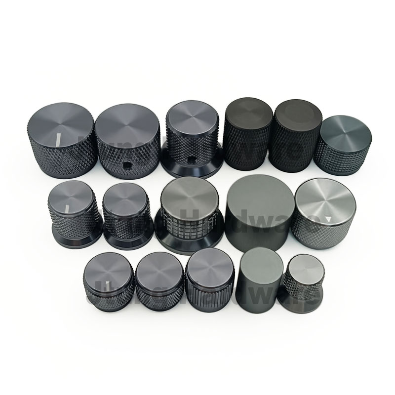 gray metal Aluminum knobs for potentimeter | Jtung hardware