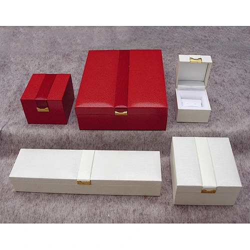Discount jewelry boxes with polygonal square coat PU  for jewelry