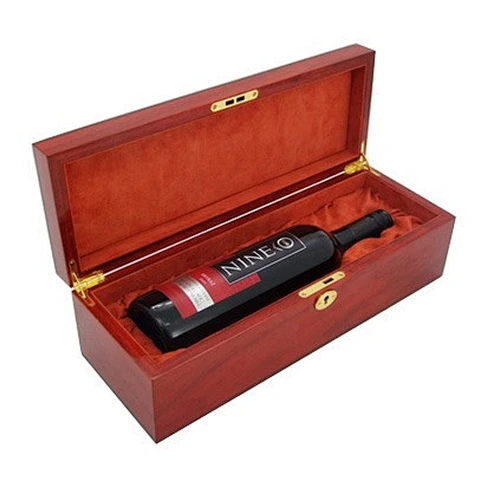 Red wine wooden box