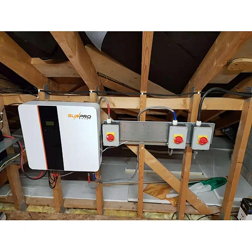 Inversor híbrido de 3kw de bajo voltaje de batería para uso doméstico