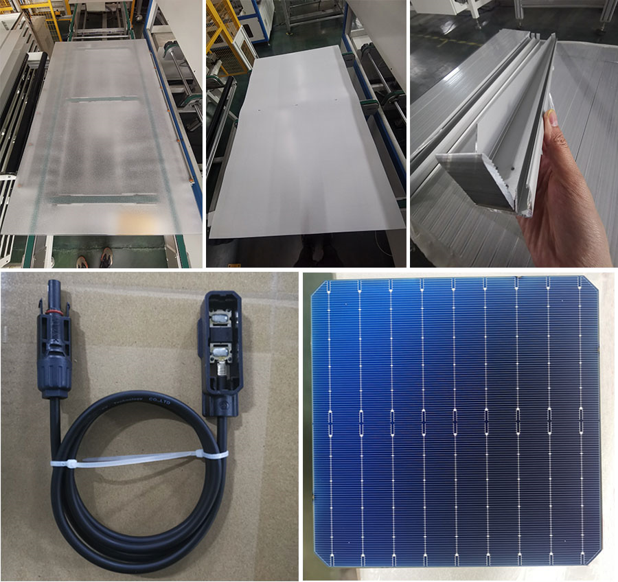 crystalline silicon solar panels materials
