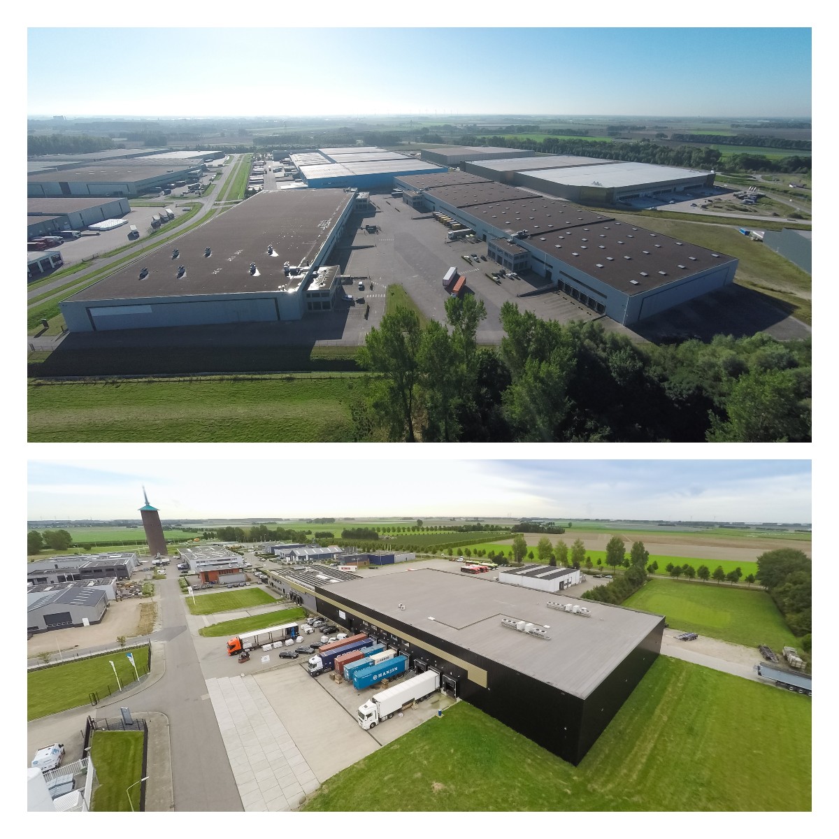 paneles solares de medio corte almacenes
