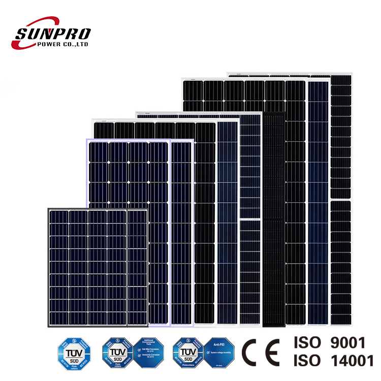 panel solar medio corte