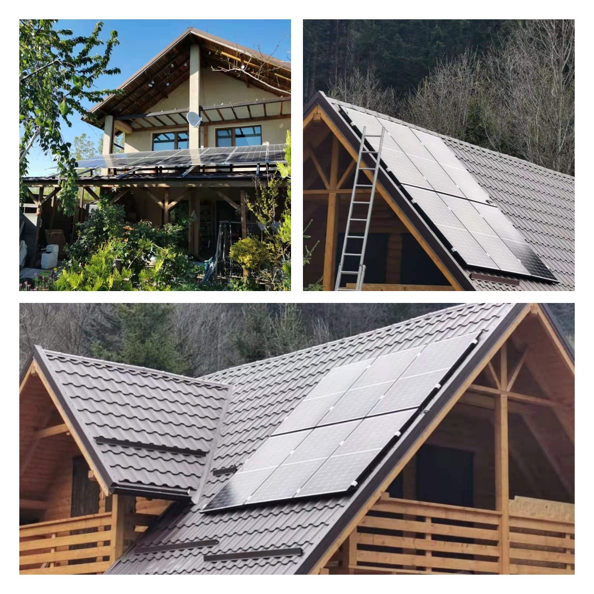 340W 120cells half cut mono solar panel for roof solar project