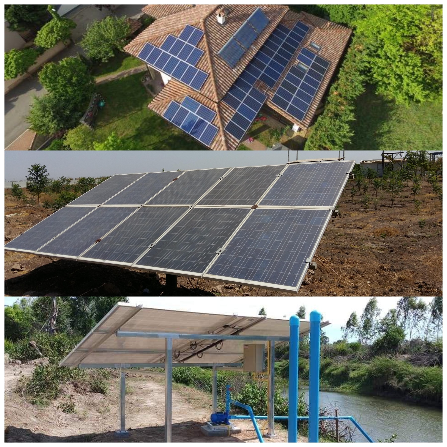 Panel solar de 345w para azotea