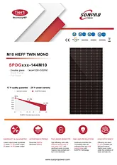 high efficiency double-glass solar panel