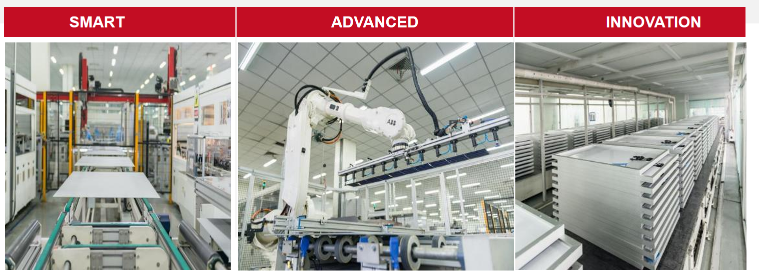 solar modules production line