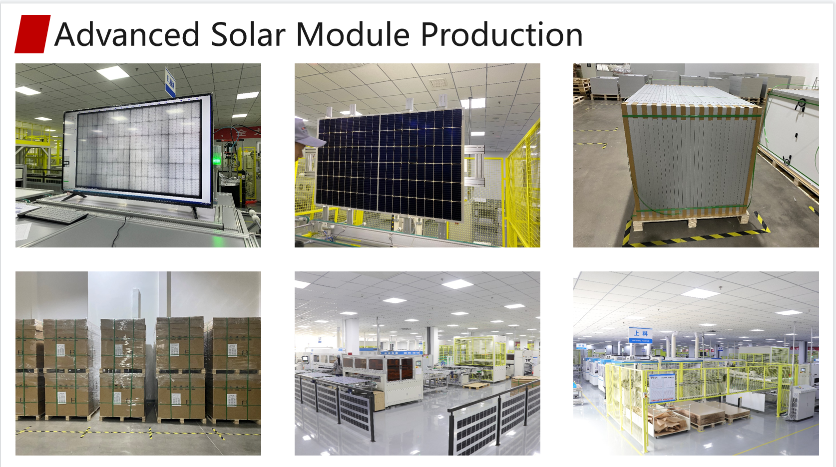 solar panels packing