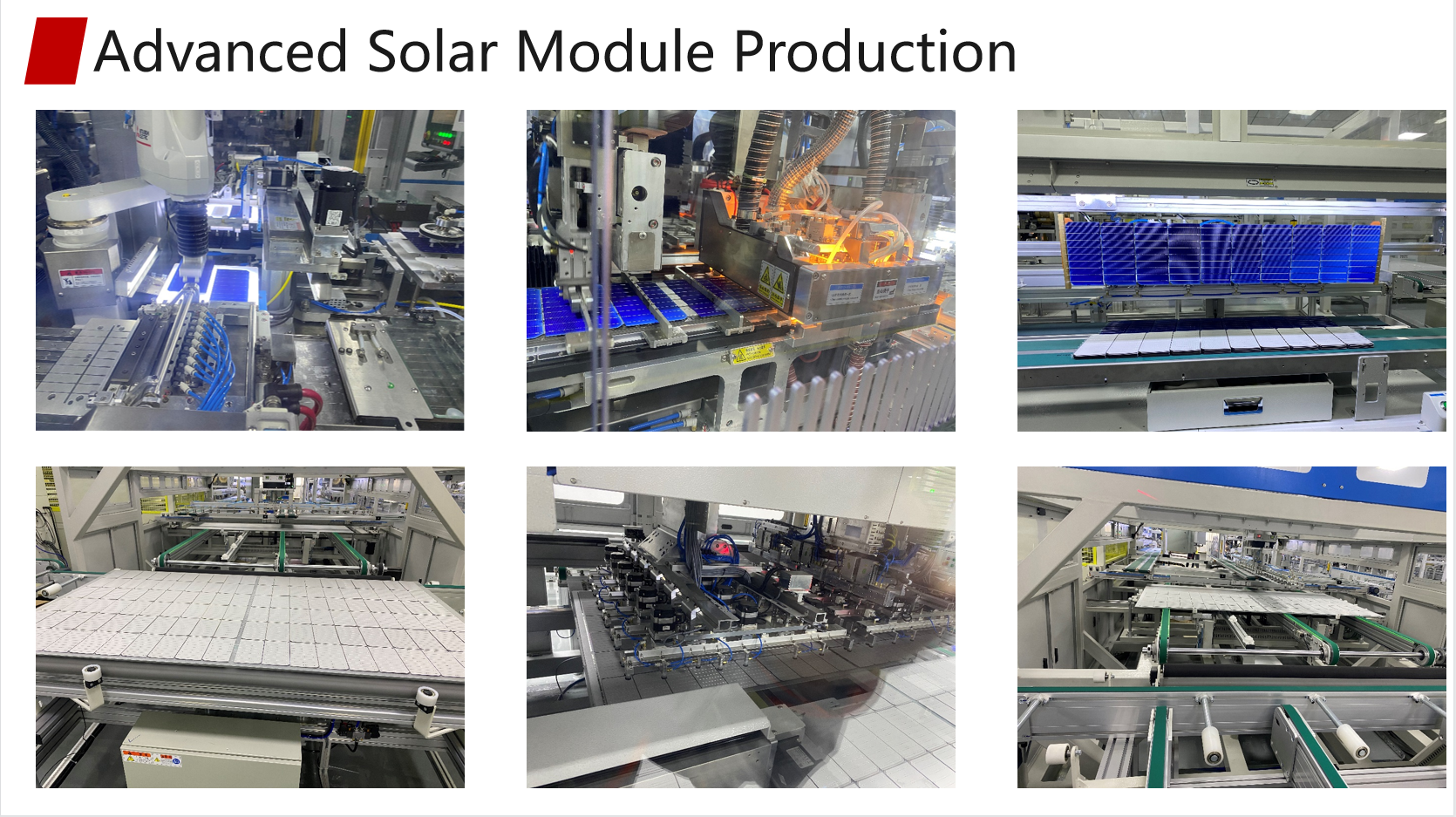solar panel production line