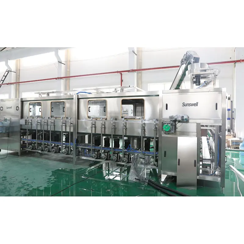 Made in China 3in1 water liquid 5 gallon filling machine with wooden packaging