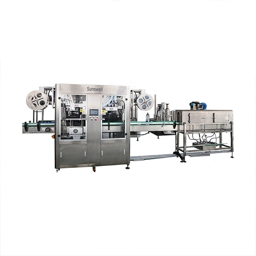 low cost liquid manufacturing Automatic Sleeve Labeling Machine for Water CSDJuice Milk Tea Energy drink Beverage Pet Bottle Glass bottle Can bottling plant sale bottling factories in turkey