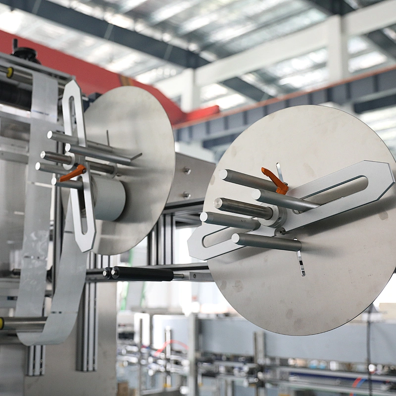 Drinking Water Beverage Plastic PET Bottle High Speed Full Auto with Electric Oven Sleeve Shrink Label Applicator Labeling Machine liquid packing machine liquid packing machine