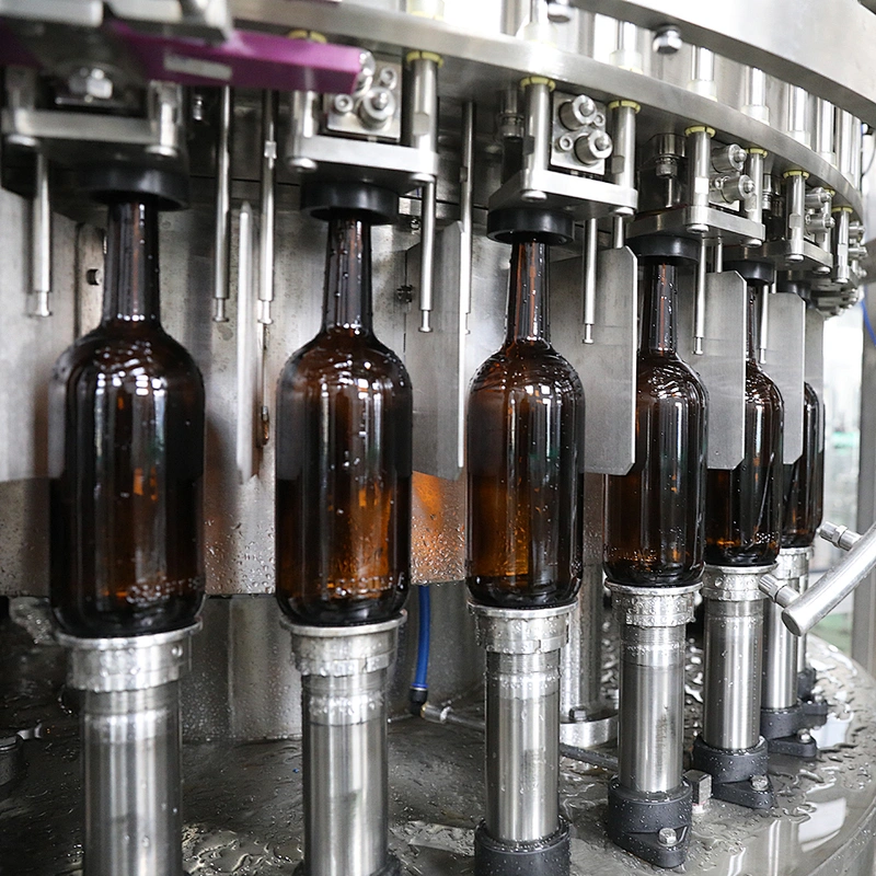 Zhangjiagang Full Automatic Beer Filler Washing Filling Capping Bottling Plant Packaging Machine