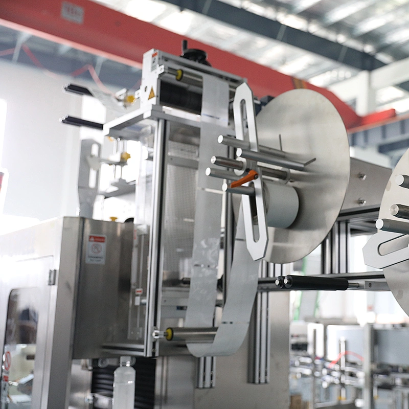 Drinking Water Beverage Plastic PET Bottle Good Price Automatic PVC Label Shrink Sleeve Labeling Machine for Bottles with Steam Tunnel liquid packing machine liquid packing machine