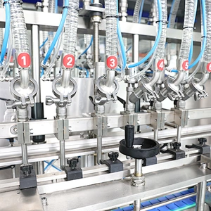 Customized Automatic 500ml Alcohol Liquid Hand Sanitizer Filling Machine Bottling Line