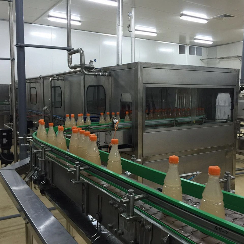 20000 BPH industrial  vacuum liquid Juice bottling and capping machine with heater and mixer
