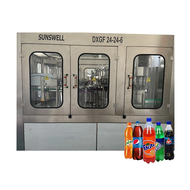 Turnkey Complete Full Automatic Carbonated Soft Drink Filling Bottling Line