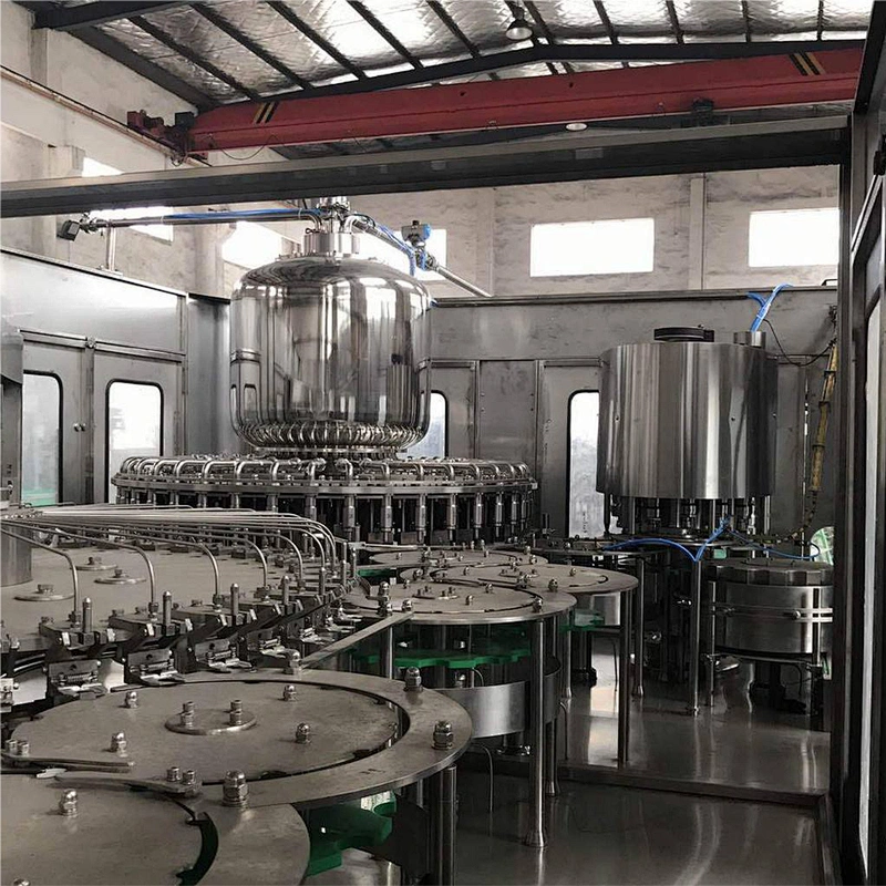 20000 BPH industrial  vacuum liquid Juice bottling and capping machine with heater and mixer