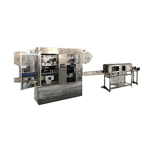 low cost liquid manufacturing Automatic Sleeve Labeling Machine for Water CSDJuice Milk Tea Energy drink Beverage Pet Bottle Glass bottle Can bottling plant sale bottling factories in turkey