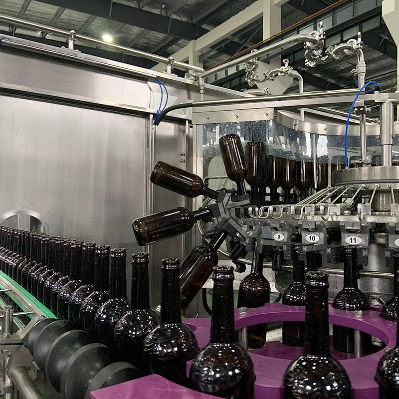 Zhangjiagang Full Automatic Beer Filler Washing Filling Capping Bottling Plant Packaging Machine