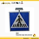 pedestrian crossing solar sign