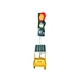 Road Trailer Mounted Red Yellow Green Temporary 30W Solar Traffic Light