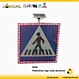 pedestrian crossing solar sign
